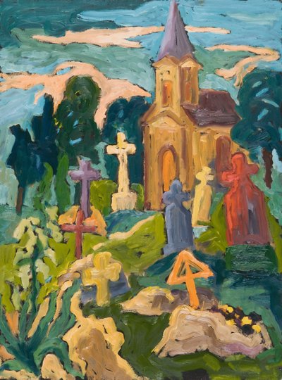 Friedhof und Kapelle, 2005 von Marta Martonfi Benke